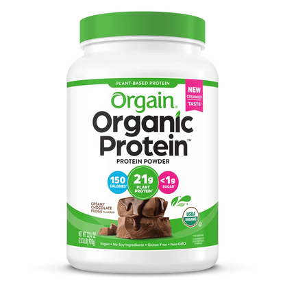 Organic Protein? Plant Based Protein Powder - Creamy Chocolate Fudge