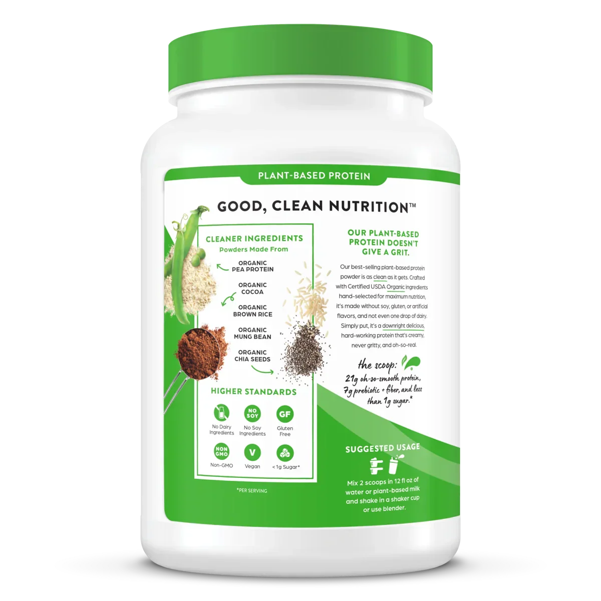 Organic Protein? Plant Based Protein Powder - Creamy Chocolate Fudge