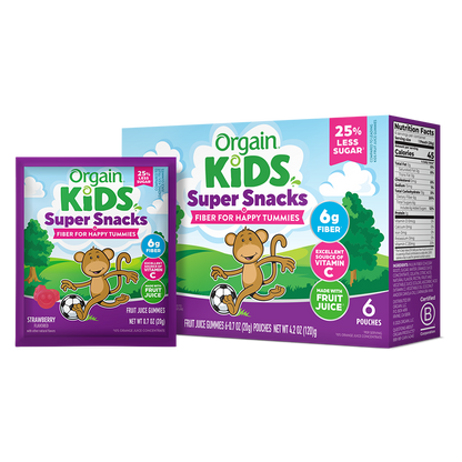 Kids Super Snacks + Fiber for Happy Tummies